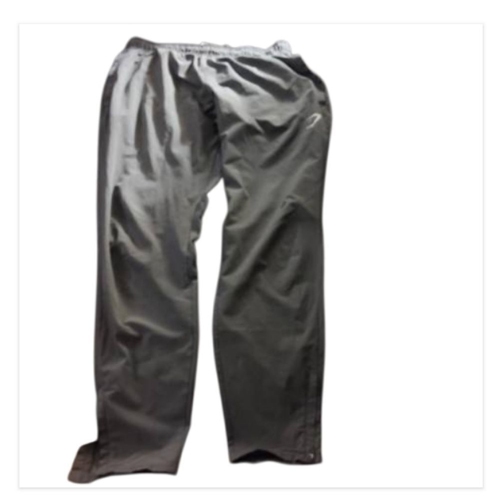 Gymshark gray joggers with zipper bottom
